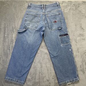 VTG Bugle Boy Carpenter Jeans Men 34x30 Baggy Light Wash Hip Hop Streetwear READ